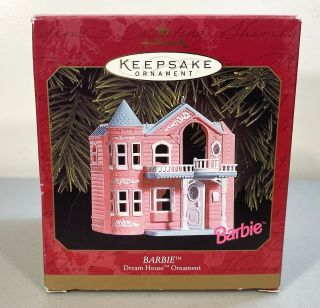 Hallmark Keepsake 1999 Barbie Dream House Pink Doll House Ornament