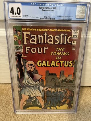 Fantastic Four 48 Cgc 4.  0 - First Appeasrance Of Silver Surfer