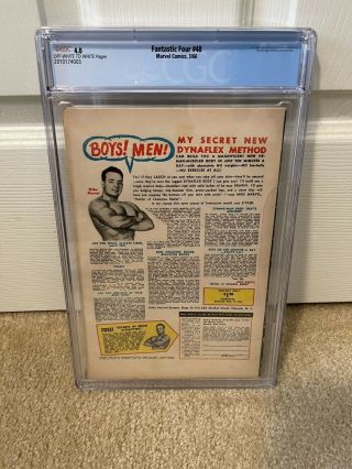 Fantastic Four 48 CGC 4.  0 - First Appeasrance of Silver Surfer 2