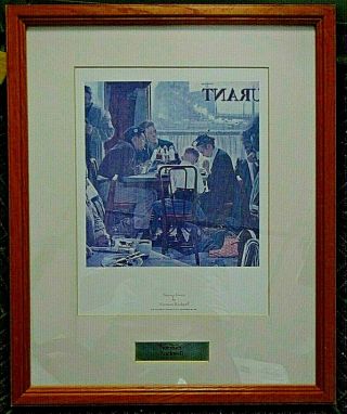 Norman Rockwell " Saying Grace " Framed Print (17.  5 " X 21.  5 ") Ex