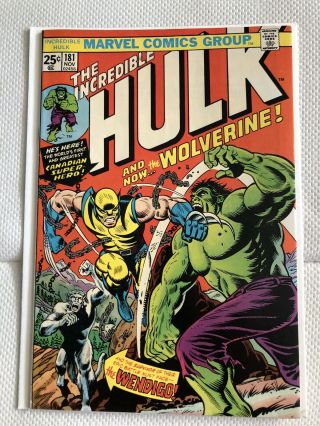 Incredible Hulk 181 Vf - Nm Unrestored 1st Full Appearance Of Wolverine Stamp In