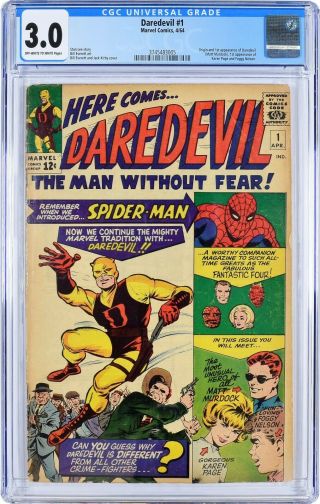 Daredevil 1 (apr 1964,  Marvel) Cgc Universal Grade 3.  0 Ow/w Pages