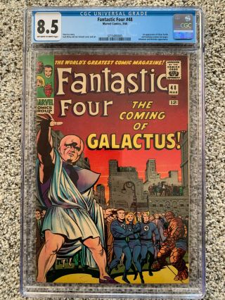 Fantastic Four 48 Cgc 8.  5 Marvel 3/66 1st Sliver Surfer And Galactus