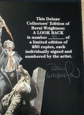 A Look Back,  Berni Wrightson signed and numbered 99 of 250 copies Near Perfect 2