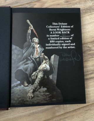 A Look Back,  Berni Wrightson signed and numbered 99 of 250 copies Near Perfect 3
