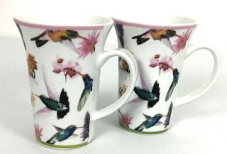 Paul Cardew Hummingbirds Mug Coffee Tea Cup Set Of 2