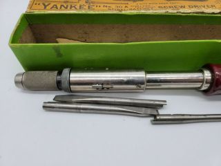 VINTAGE ' Yankee ' No.  30A Spiral Ratchet Screw Driver w/ Box 2