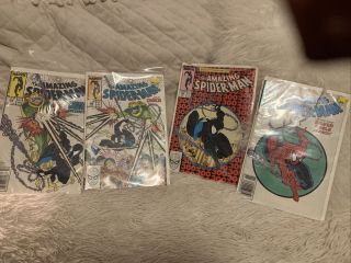 the spiderman 298,  299,  300,  301 NM CONDITION/RAW DIRECT & NEWSSTAND COPIES 5