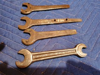 4 Vintage Delaval Cream Separator Wrenches 3 With Flathead Screwdriver/ Open End