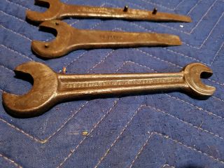 4 Vintage Delaval Cream Separator Wrenches 3 with flathead screwdriver/ open end 2