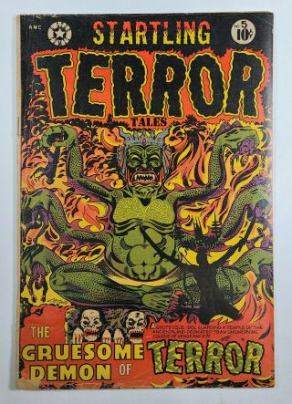 Startling Terror Tales 5 1953 L.  B.  Cole Cover Art Artwork Pre Code Horror Demon