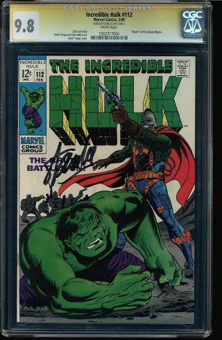 Incredible Hulk 112 Cgc 9.  8 Ss Stan Lee White Single Highest Graded 1062317004