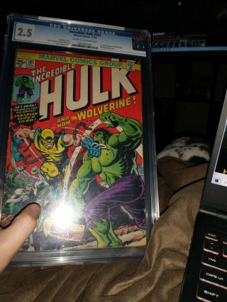 Incredible Hulk 181 - 1st Appearance Of Wolverine - Cgc Grade 2.  5 - 1974