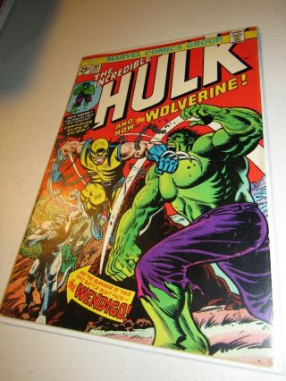 Incredible Hulk 181 1st Wolverine 6.  5/7.  0 Marvel Value Stamp Intact