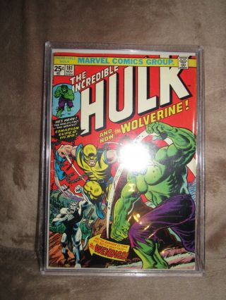 Incredible HULK 181 1st Wolverine 6.  5/7.  0 Marvel Value Stamp intact 4