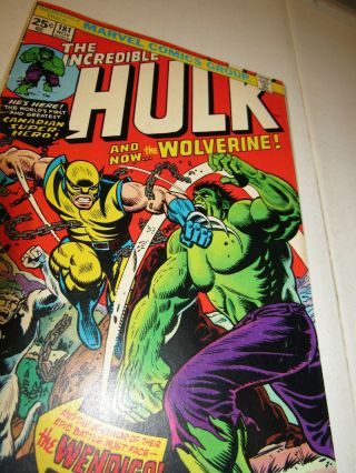 Incredible HULK 181 1st Wolverine 6.  5/7.  0 Marvel Value Stamp intact 5