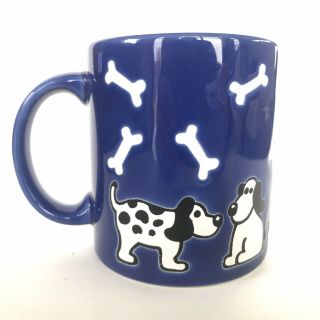 Waechtersbach Germany Dog Bone Coffee Mug Blue