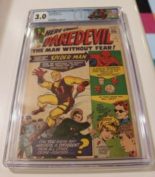 Daredevil 1 Cgc 3.  0 - 1st Appearance Matt Murdock Marvel Comics (1964)