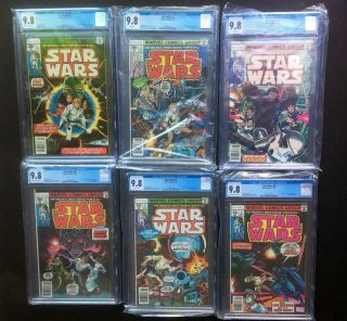 Star Wars 1977 1 2 3 4 5 6 All Cgc 9.  8 A Hope 1st Print Marvel Comics