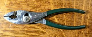Vintage S - K Hand Tools No.  7206 Slip Joint Pliers Tool 6 - 1/2 " Long Made In Usa