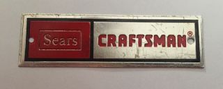 Vintage Sears Craftsman Logo Tool Box Emblem From A Carpenter 