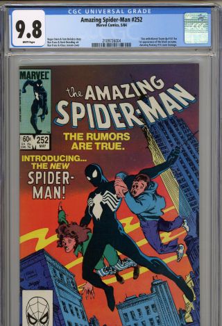 Spiderman 252 (marvel Comics,  May 1984) Cgc 9.  8 (w) Vintage Comic Book