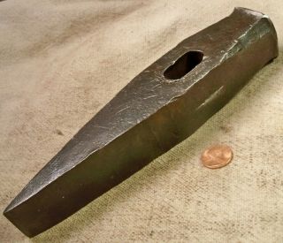 Hand Forged Blacksmith Hot Cut Chisel Head Old Anvil Tool Read