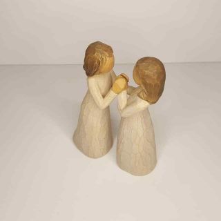 Willow Tree Sisters By Heart Demdaco 2000 S Lorde Hand Carved Painted Sculpture