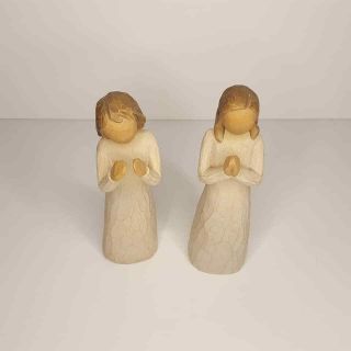 Willow Tree Sisters By Heart Demdaco 2000 S Lorde Hand Carved Painted Sculpture 2