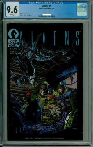 Aliens 1 Cgc 9.  6 1988 Tough Black Cover Mcu Marvel Cbcs @guardian_comics
