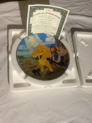 The Lion King “the Circle Of Life” Collector Plate The Bradford Exchange