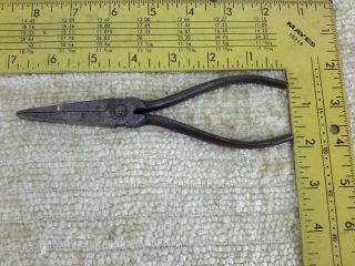 Rare Vintage H.  Boker U.  S.  Duck Bill Pliers,  6 - 5/8 ",  With 5/16 " Jaws