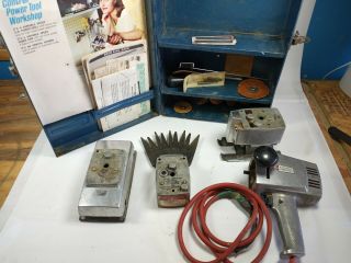Vintage Ge Portable Power Tool Kit Trimmer,  Sander,  Sabre Saw