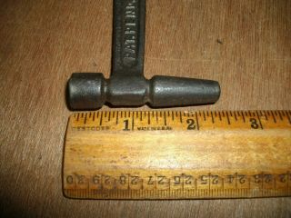 V284 Little Antique Iron Hammer RUDOR MFG.  N.  Y.  C.  Marked Handi Tool 3