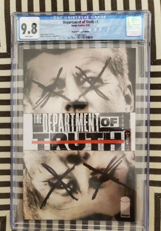 Department Of Truth 1 • Cgc 9.  8 • Proof Of Concept Variant • Tynion Exclusive