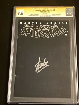 Spider - Man Vol 2 36 Cgc Ss 9.  6 Signed Stan Lee 9/11 Issue