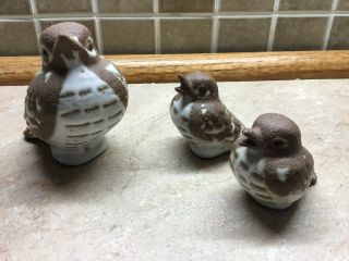 Set Of 3 Fitz And Floyd Birds - Ceramic - Ff Japan -