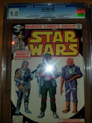 Star Wars 42 (dec 1980,  Marvel) Cgc 9.  0