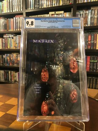 The Matrix: Comic Book Preview Nn (1999) Cgc 9.  8 Mature Recalled Movie Preview