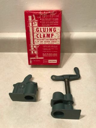 Nos Vintage Sears Craftsman Gluing Clamp 3/4” Threaded Pipe Model 9 - 6674 96674