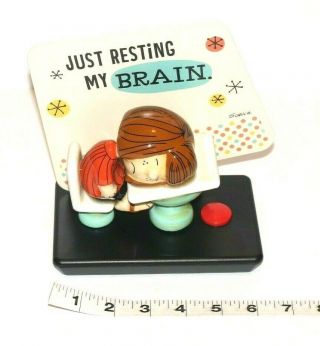 Peanuts Peppermint Patty 6 " Figurine With Sound " Just Resting My Brain " -