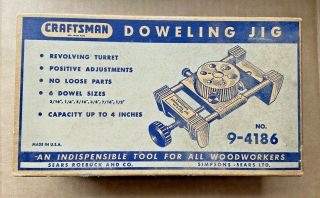 Vintage Craftsman No 9 - 4186 Doweling Jig