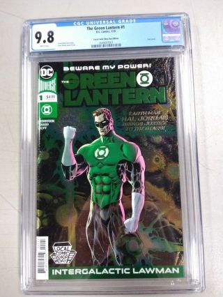 Green Lantern 1 Lcsd Foil Rare 1:500 Local Comic Shop Day Cgc 9.  8 Graded 2019