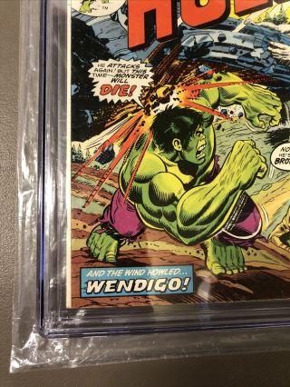 Incredible Hulk 180 - Marvel 1974 CGC 4.  5 OW TO WHITE PAGES 1st App Wolverine 5