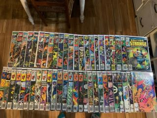 Doctor Strange 1 - 81 Complete Set Marvel Comics 1974 Avengers Dr Vf / Very Fine
