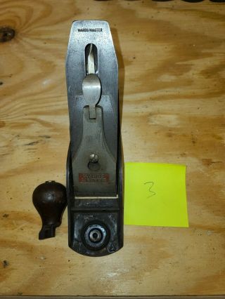 Vintage Wards Master Quality Stanley No 4 Smooth Bottom Wood Plane Tool