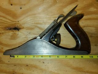 Vintage Wards Master Quality Stanley No 4 Smooth bottom Wood Plane Tool 2