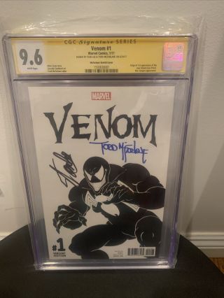 Venom 1 McFarlane Sketch Cover CGC 9.  6 SS Origin & 1st Venom (Lee Price) 2