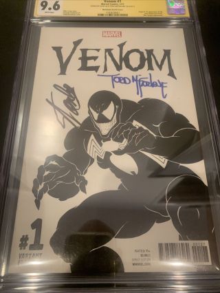 Venom 1 McFarlane Sketch Cover CGC 9.  6 SS Origin & 1st Venom (Lee Price) 5