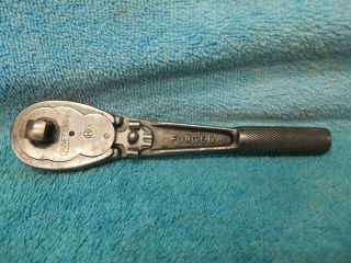 Vintage (early) Craftsman " Circle H " 3/8” Drive Ratchet - 6&5/8 Inches - Cond.